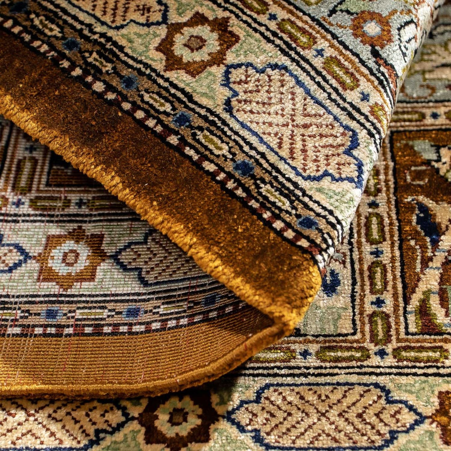 Alfombra persa - Ghom - 73 x 55 cm - multicolor