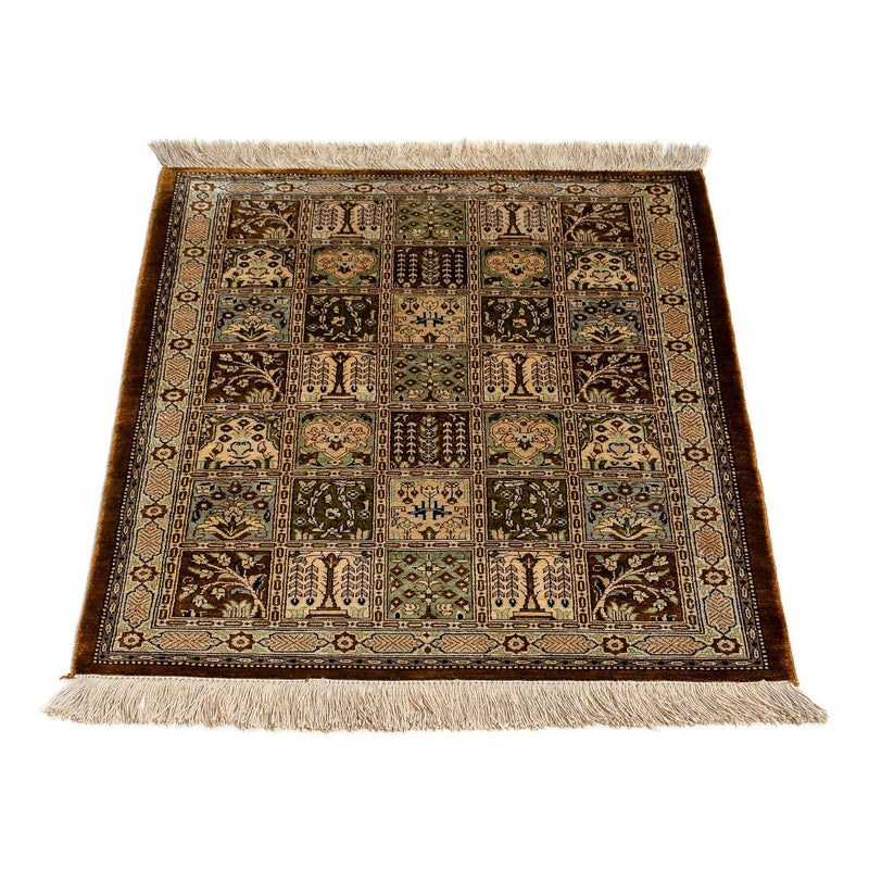Alfombra persa - Ghom - 73 x 55 cm - multicolor