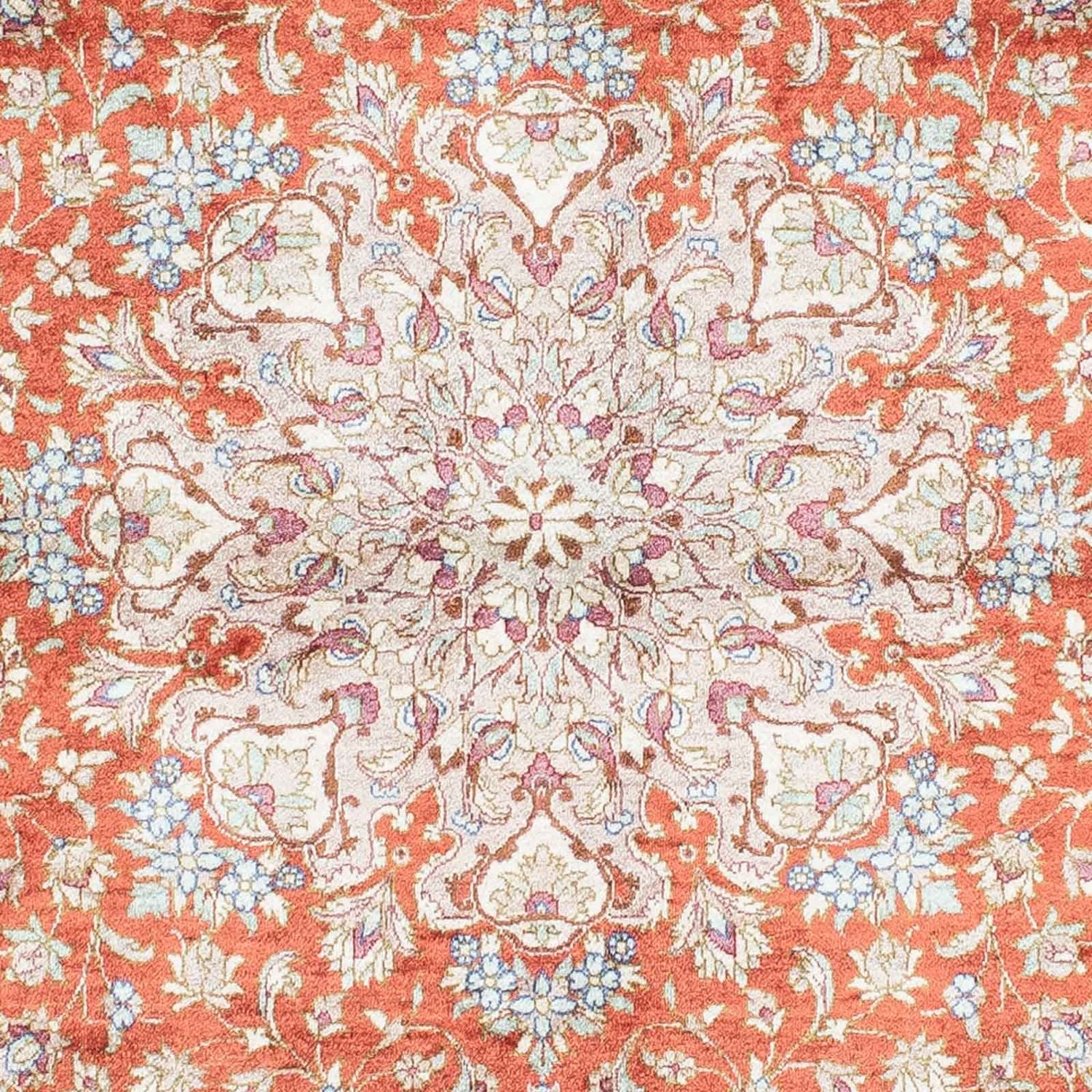 Alfombra persa - Ghom - 149 x 100 cm - óxido