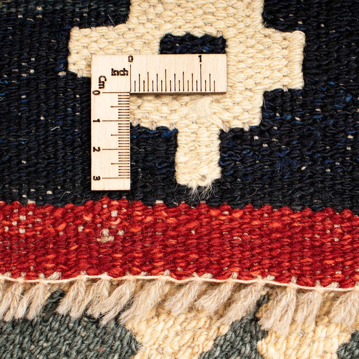 Alfombra Kelim - Splash - 199 x 163 cm - multicolor