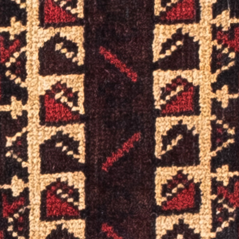 Alfombra Belutsch - 126 x 86 cm - rojo oscuro