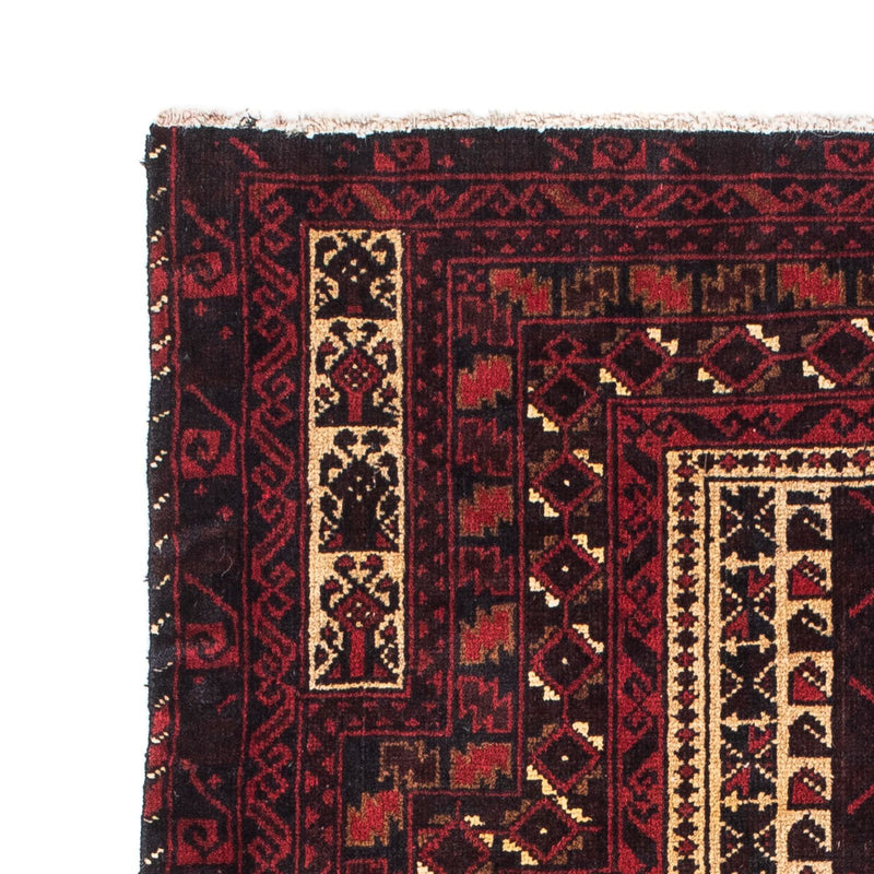 Alfombra Belutsch - 126 x 86 cm - rojo oscuro