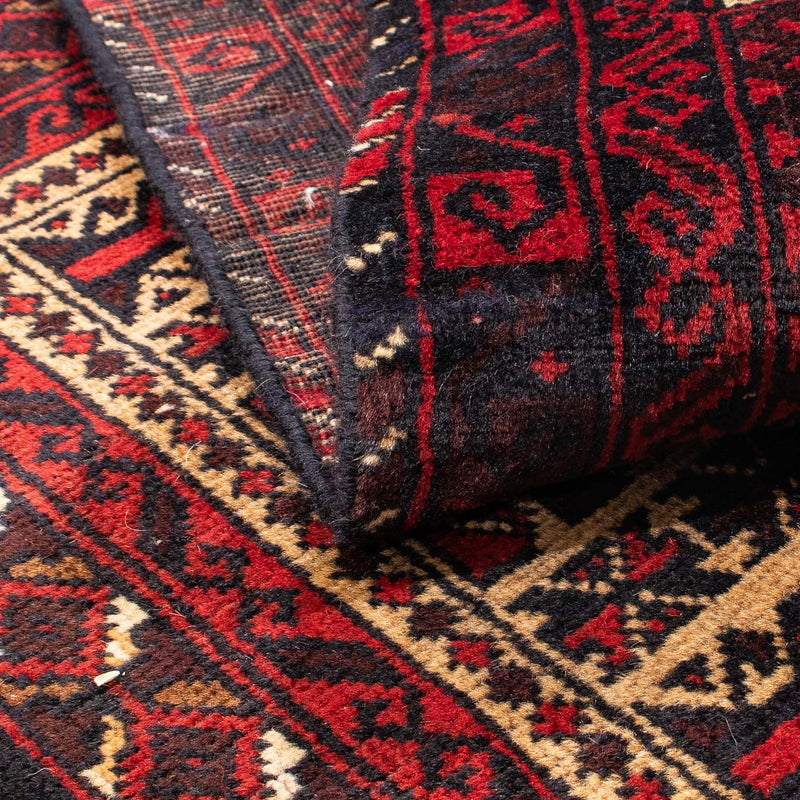 Alfombra Belutsch - 126 x 86 cm - rojo oscuro