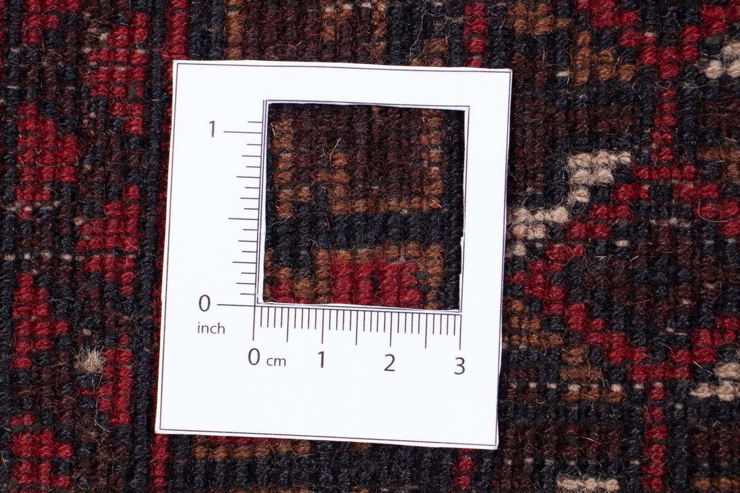 Alfombra Belutsch - 126 x 86 cm - rojo oscuro