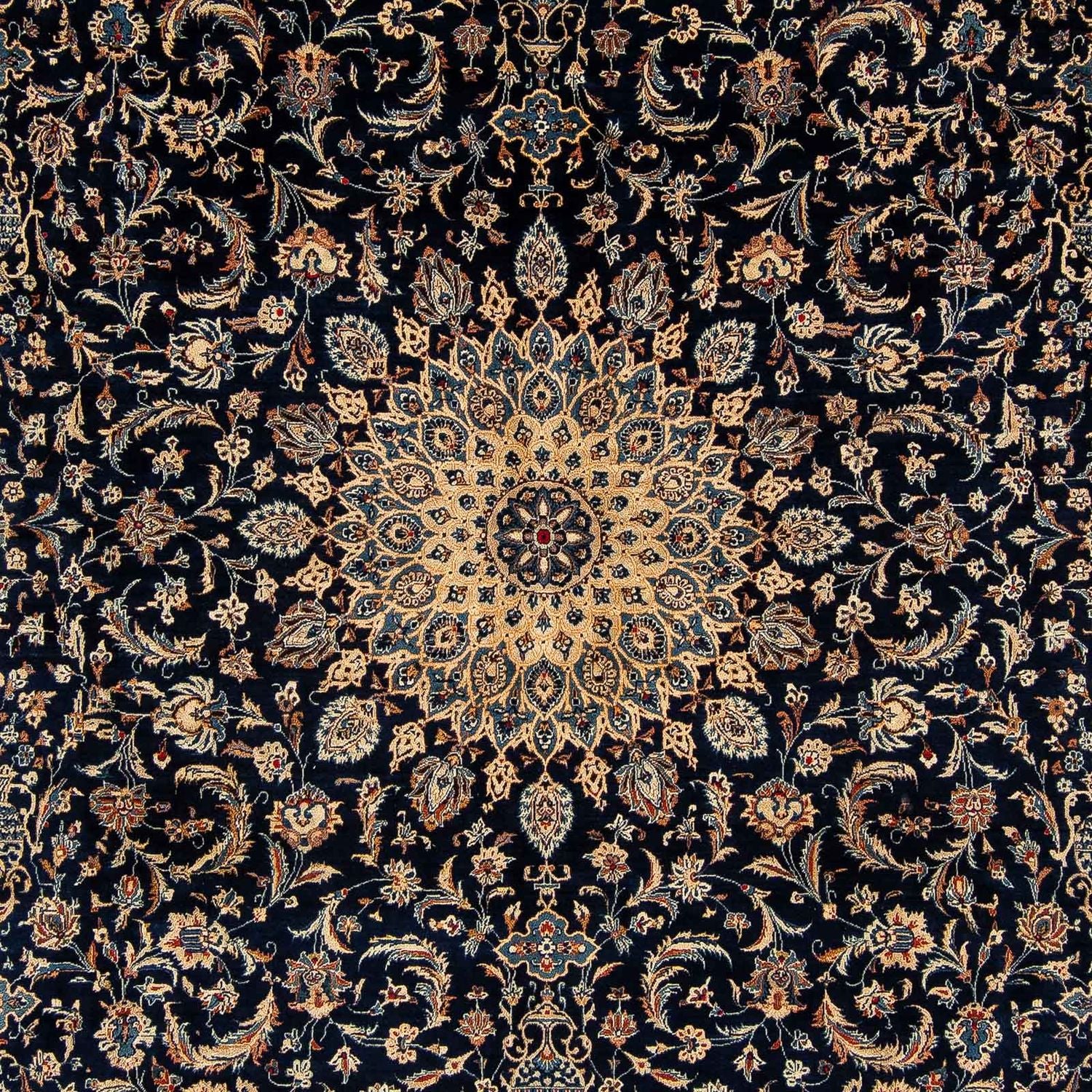 Alfombra persa - Clásica - 390 x 302 cm - azul oscuro