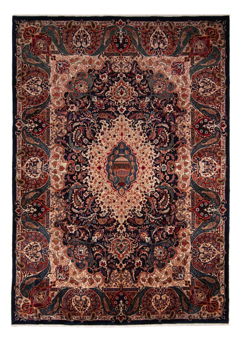 Alfombra persa - Clásica - 365 x 257 cm - azul oscuro