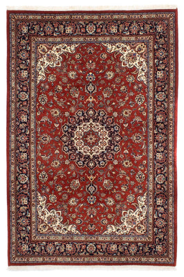 Alfombra persa - Keshan - 291 x 196 cm - rojo oscuro