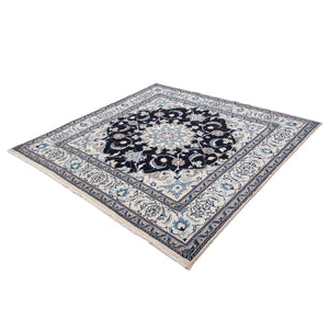 Alfombra persa - Nain cuadrado  - 194 x 192 cm - azul oscuro