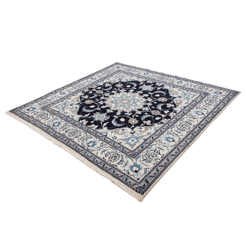 Alfombra persa - Nain cuadrado  - 194 x 192 cm - azul oscuro