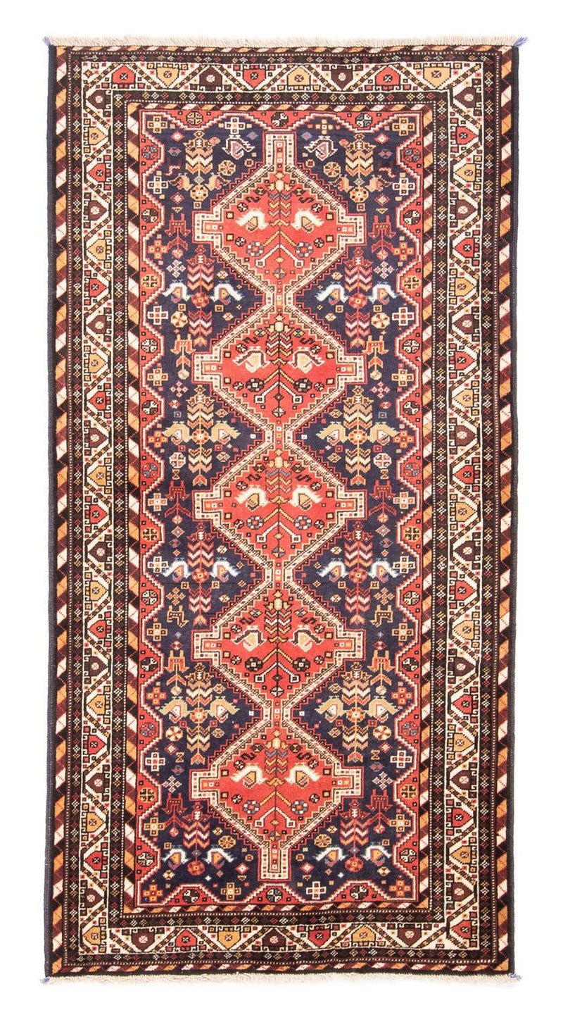 Alfombra de pasillo Alfombra persa - Nómada - 240 x 117 cm - rojo claro