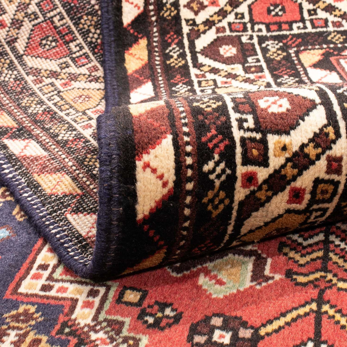 Alfombra de pasillo Alfombra persa - Nómada - 240 x 117 cm - rojo claro