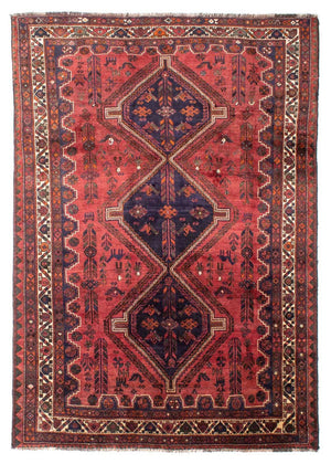 Alfombra persa - Nómada - 287 x 201 cm - rojo