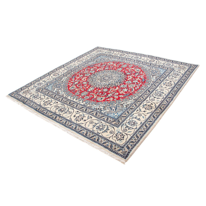 Alfombra persa - Nain cuadrado  - 200 x 190 cm - rojo oscuro
