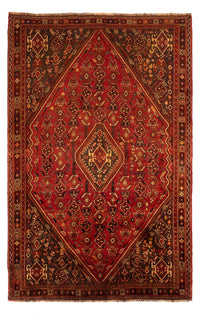 Alfombra persa - Nómada - 277 x 181 cm - rojo oscuro