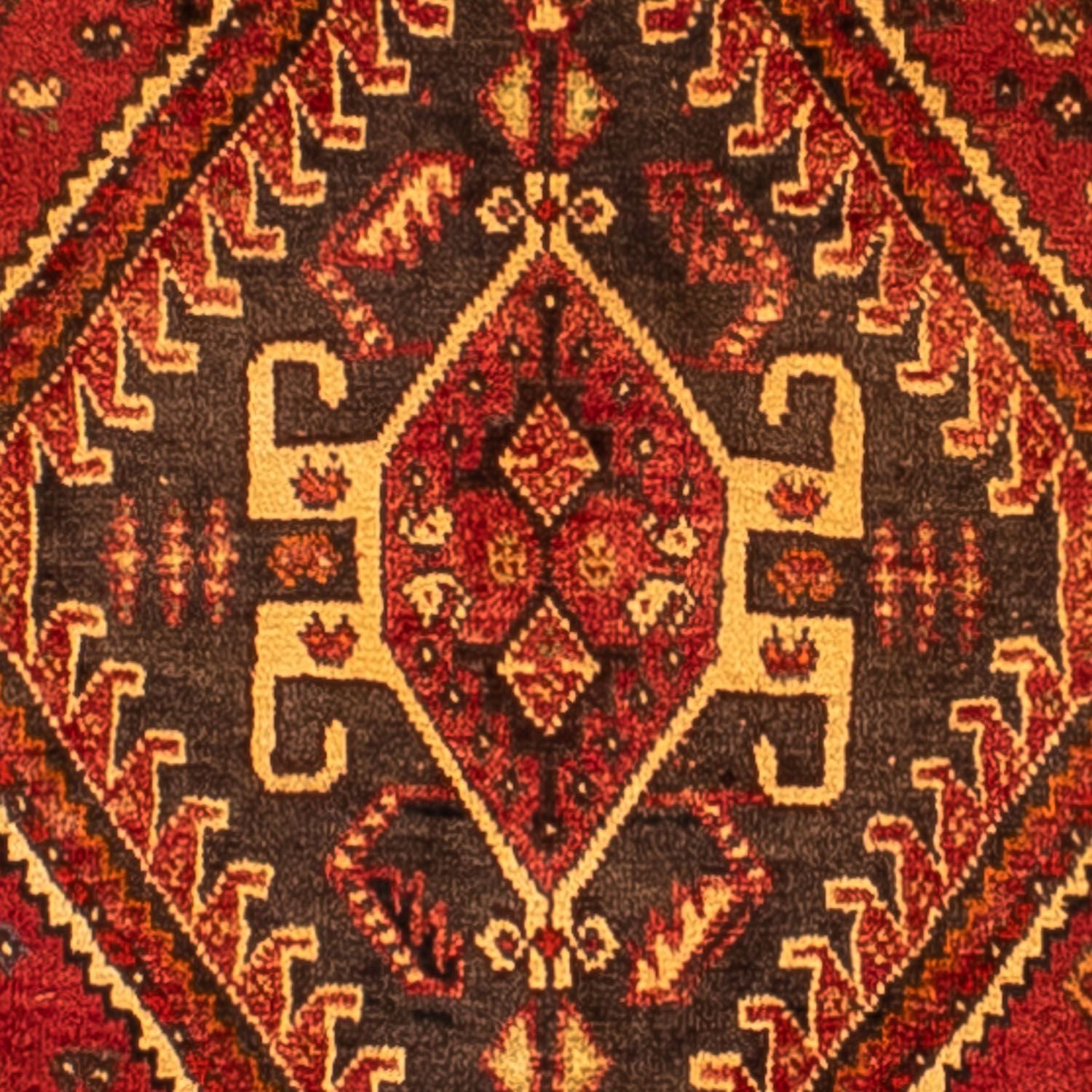 Alfombra persa - Nómada - 277 x 181 cm - rojo oscuro