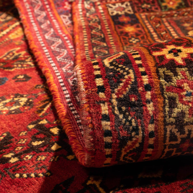 Alfombra persa - Nómada - 277 x 181 cm - rojo oscuro