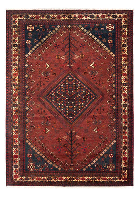 Alfombra persa - Nómada - 248 x 180 cm - rojo oscuro