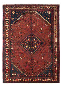 Alfombra persa - Nómada - 248 x 180 cm - rojo oscuro