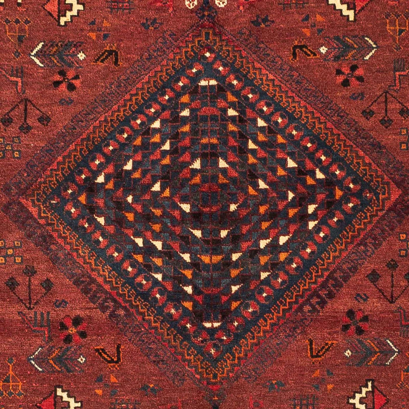 Alfombra persa - Nómada - 248 x 180 cm - rojo oscuro