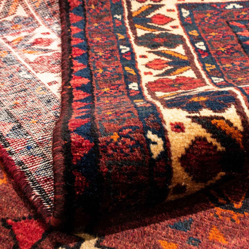 Alfombra persa - Nómada - 248 x 180 cm - rojo oscuro