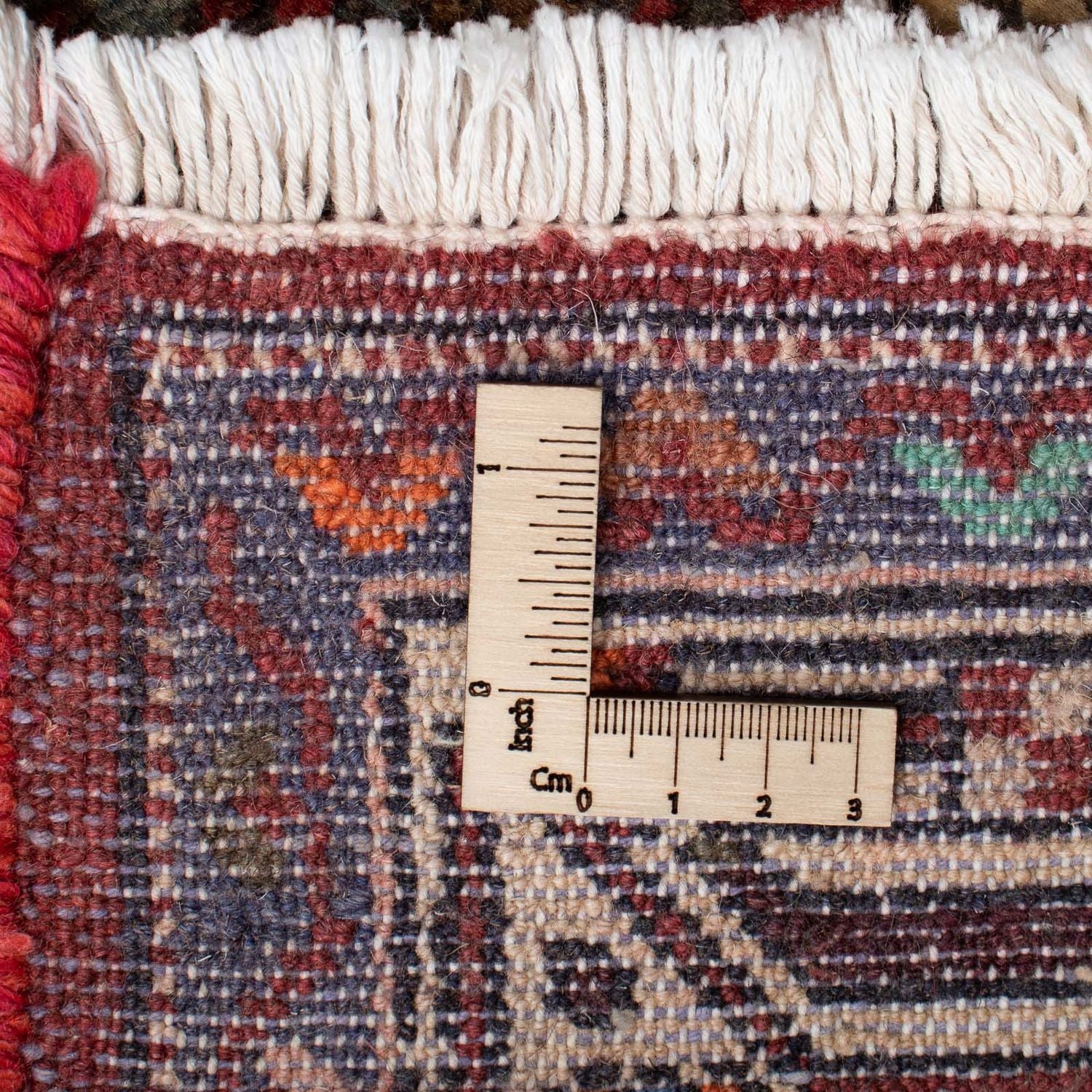 Alfombra persa - Nómada - 116 x 77 cm - rojo oscuro
