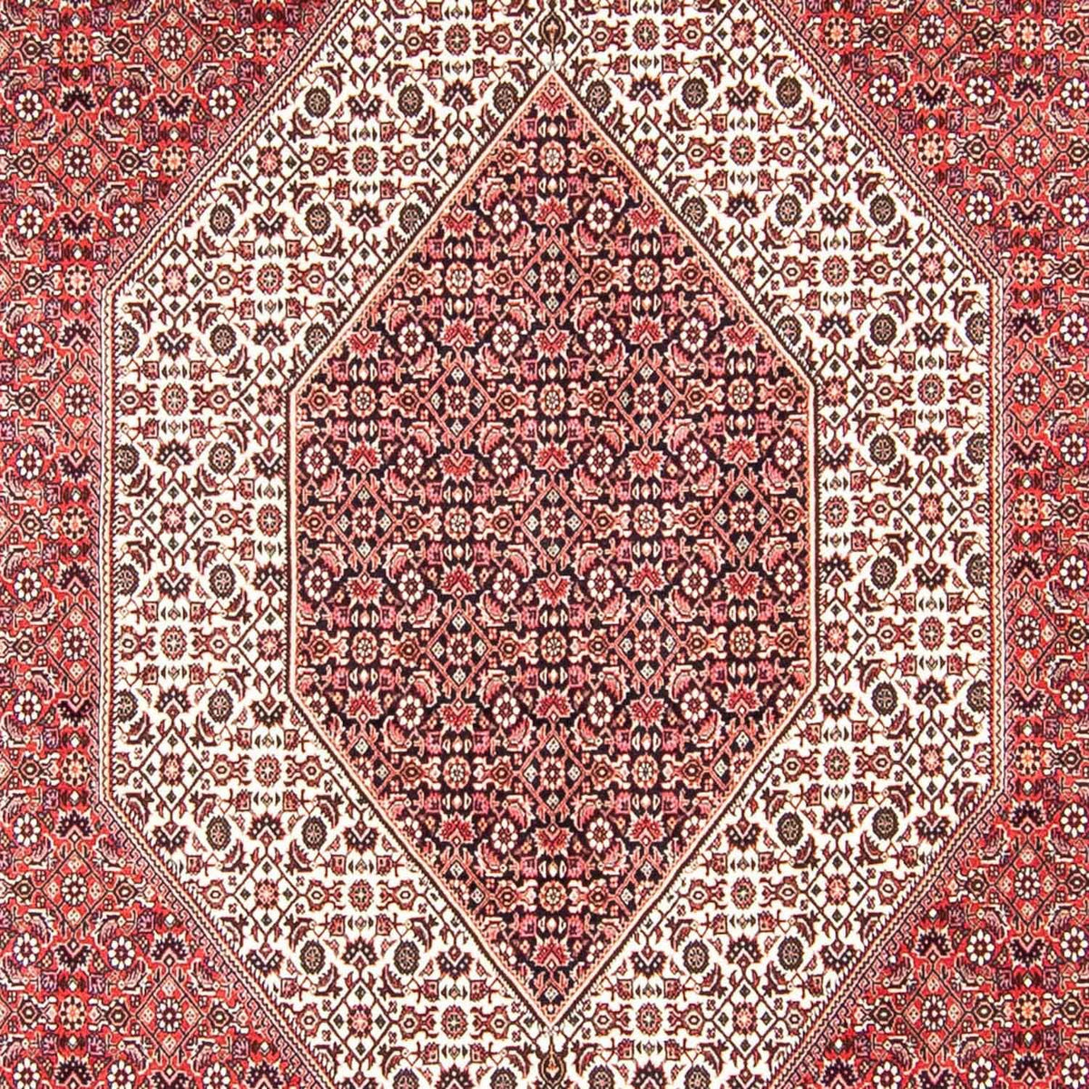 Alfombra persa - Bidjar - 318 x 251 cm - rojo claro