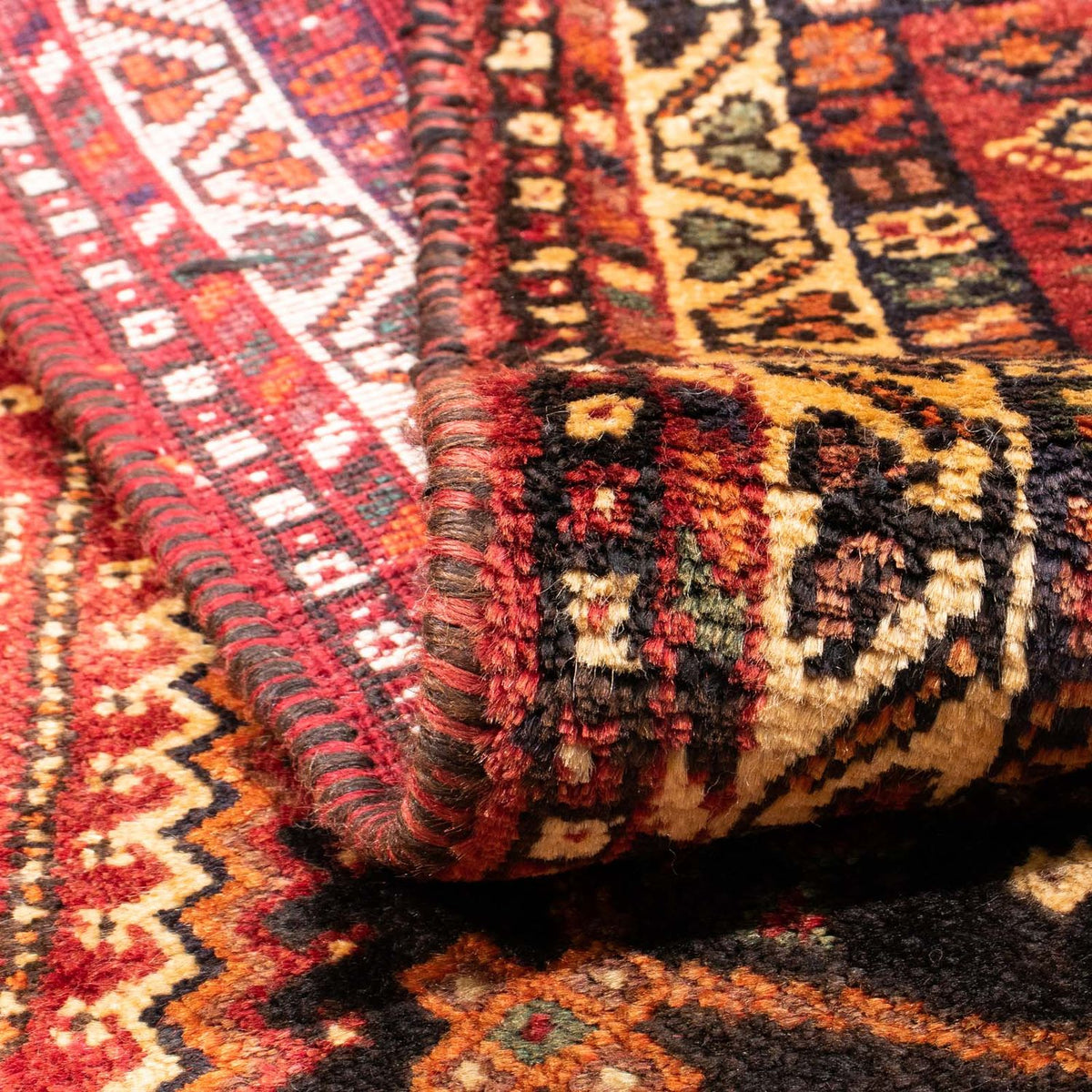 Alfombra persa - Nómada - 153 x 106 cm - rojo oscuro