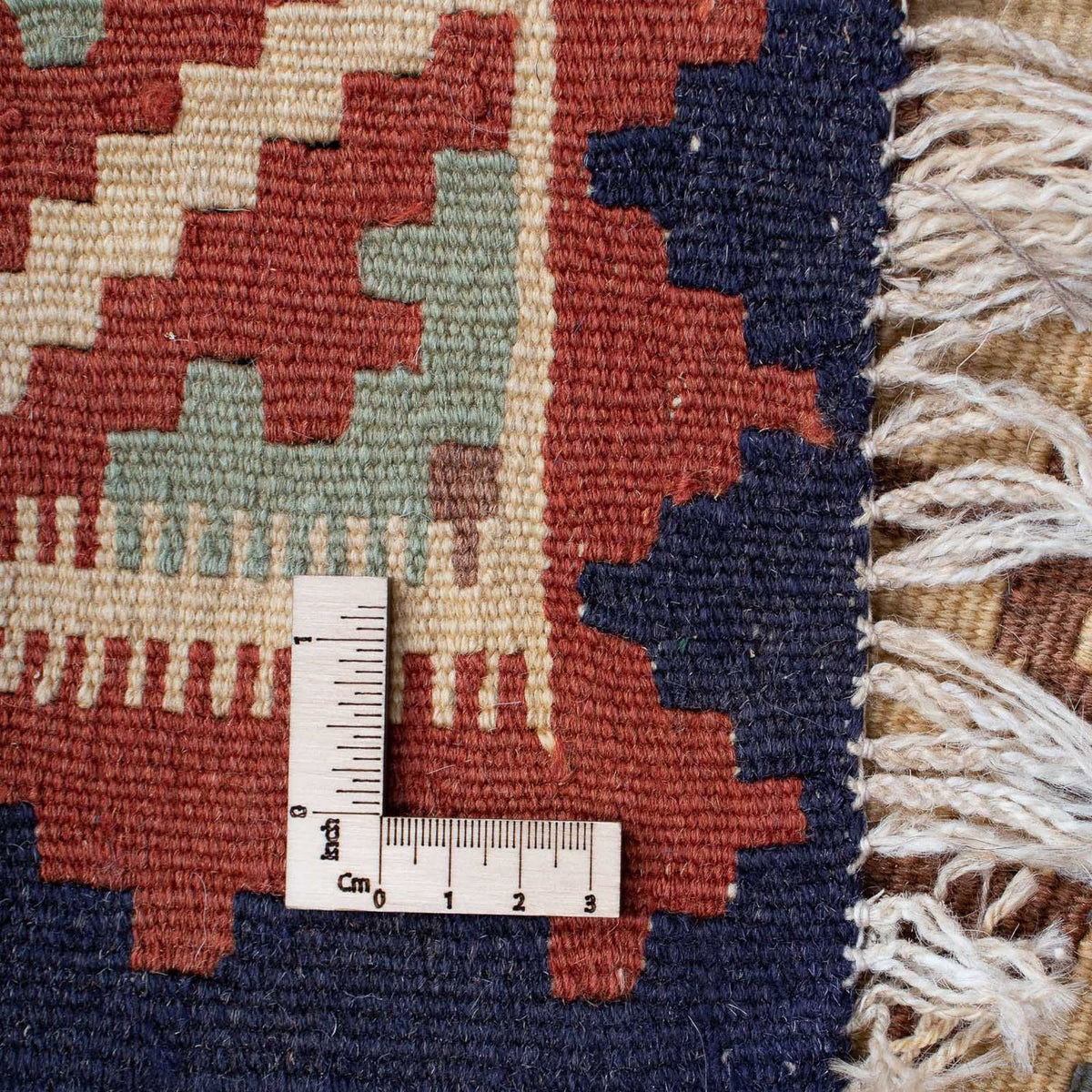 Alfombra Kelim - Oriental - 188 x 118 cm - rojo oscuro