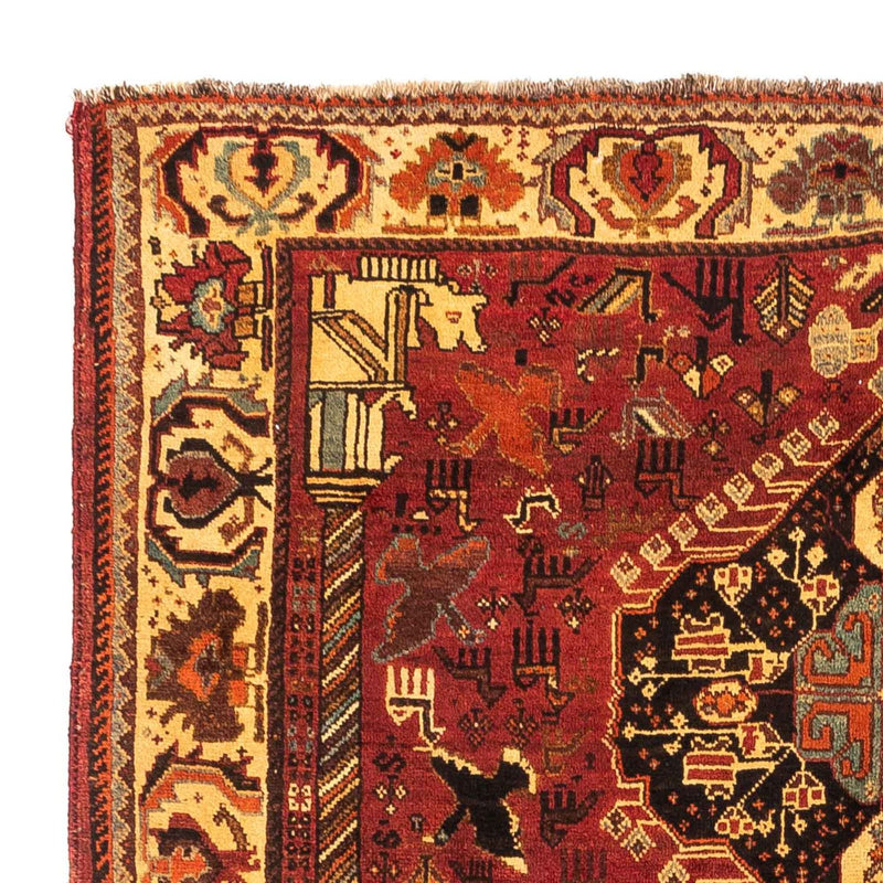 Alfombra persa - Nómada - 258 x 170 cm - rojo oscuro