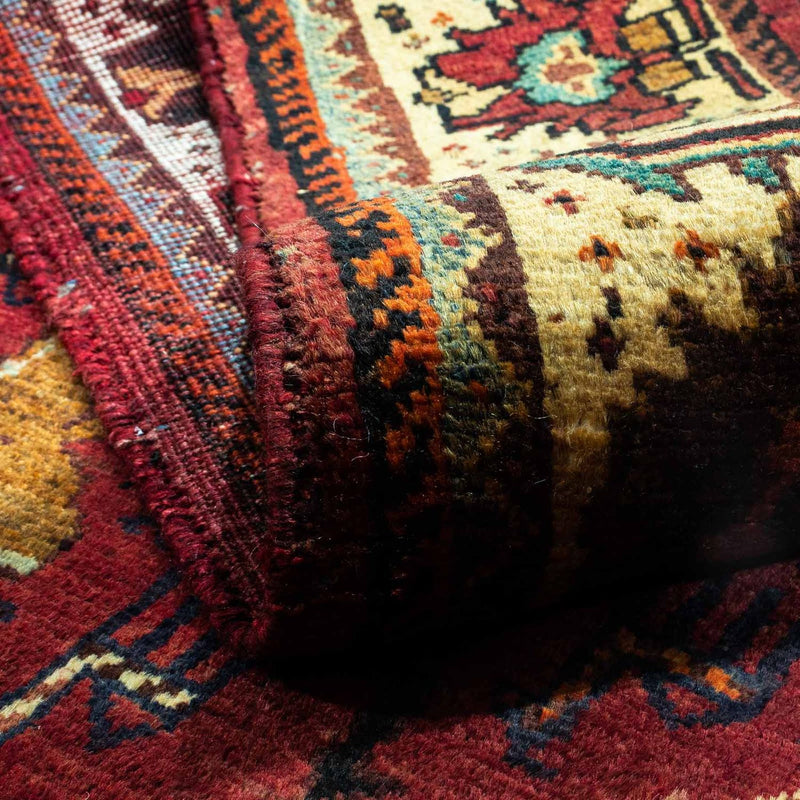Alfombra persa - Nómada - 258 x 170 cm - rojo oscuro