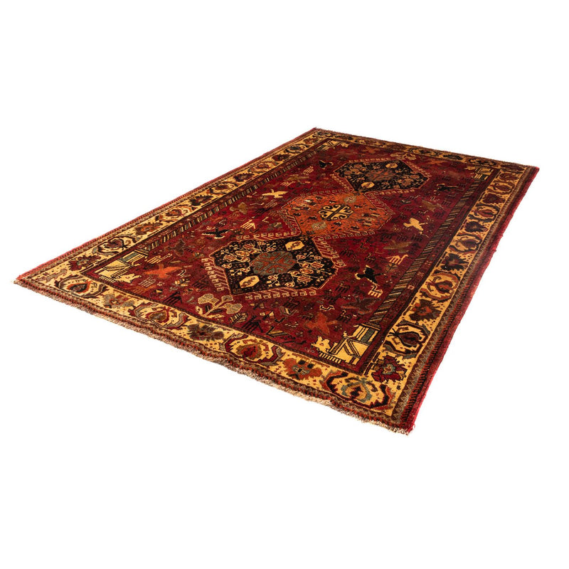 Alfombra persa - Nómada - 258 x 170 cm - rojo oscuro