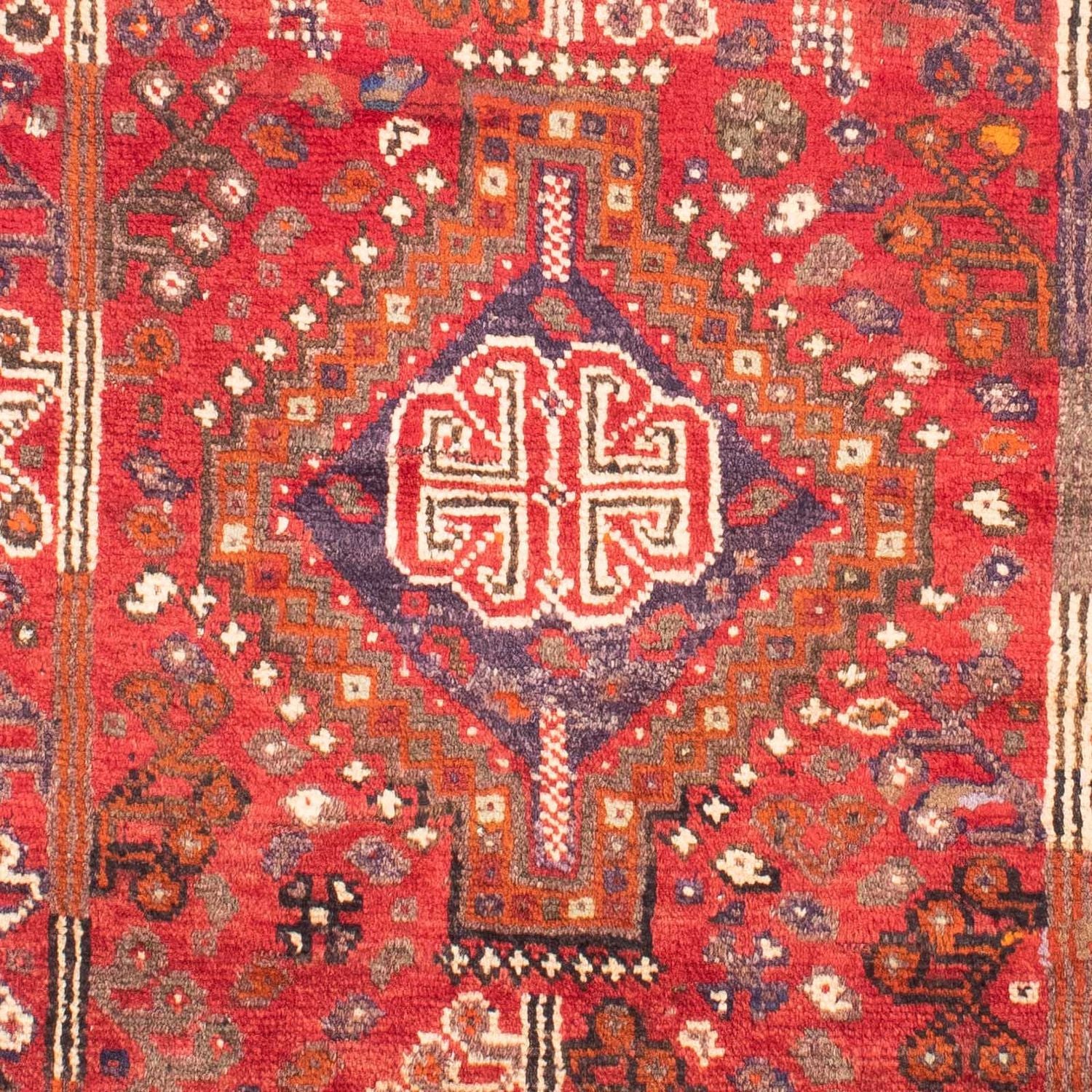 Alfombra persa - Nómada - 162 x 110 cm - rojo