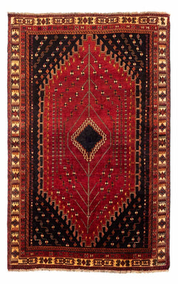 Alfombra persa - Nómada - 257 x 157 cm - rojo oscuro