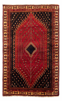 Alfombra persa - Nómada - 257 x 157 cm - rojo oscuro