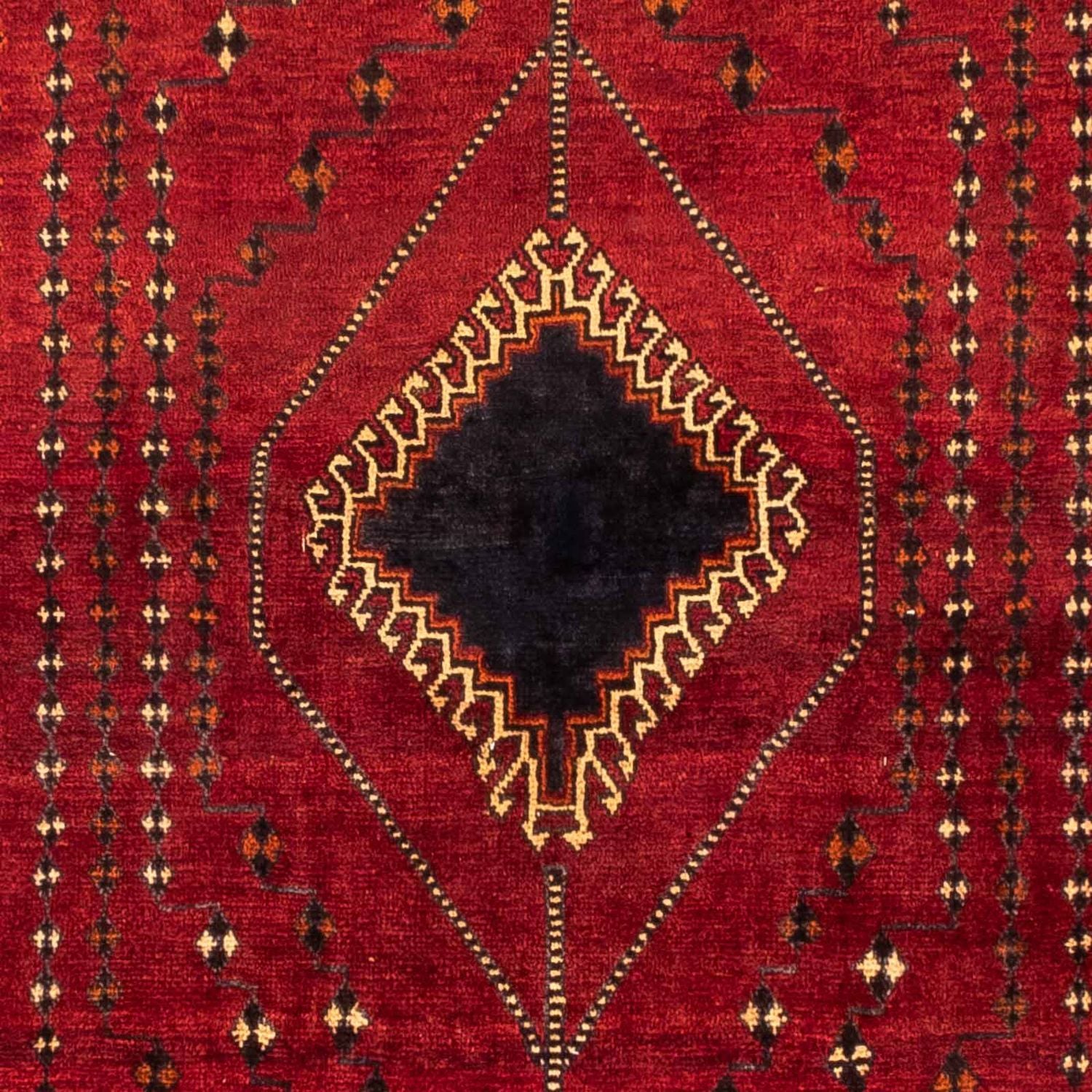 Alfombra persa - Nómada - 257 x 157 cm - rojo oscuro