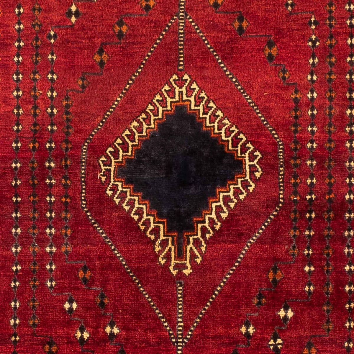 Alfombra persa - Nómada - 257 x 157 cm - rojo oscuro