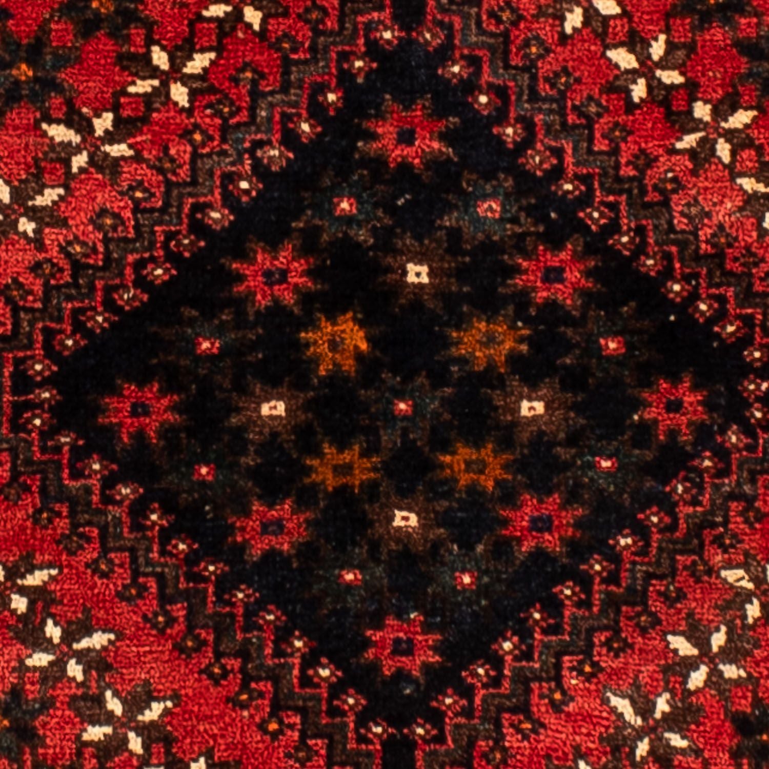Alfombra persa - Nómada - 291 x 206 cm - rojo oscuro