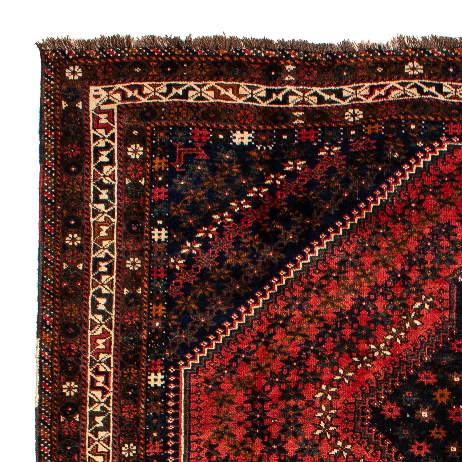 Alfombra persa - Nómada - 291 x 206 cm - rojo oscuro