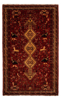 Alfombra persa - Nómada - 298 x 178 cm - rojo oscuro