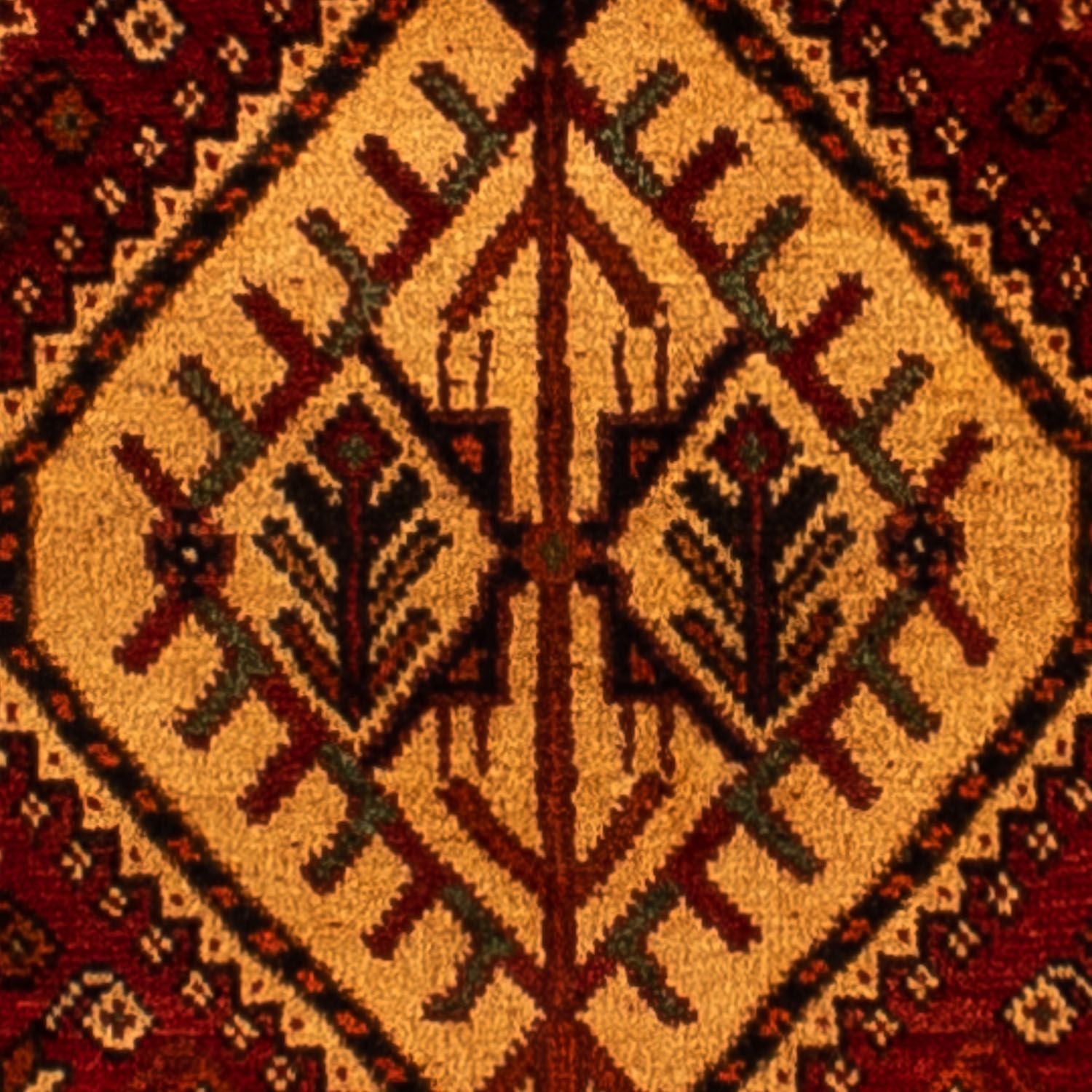 Alfombra persa - Nómada - 298 x 178 cm - rojo oscuro