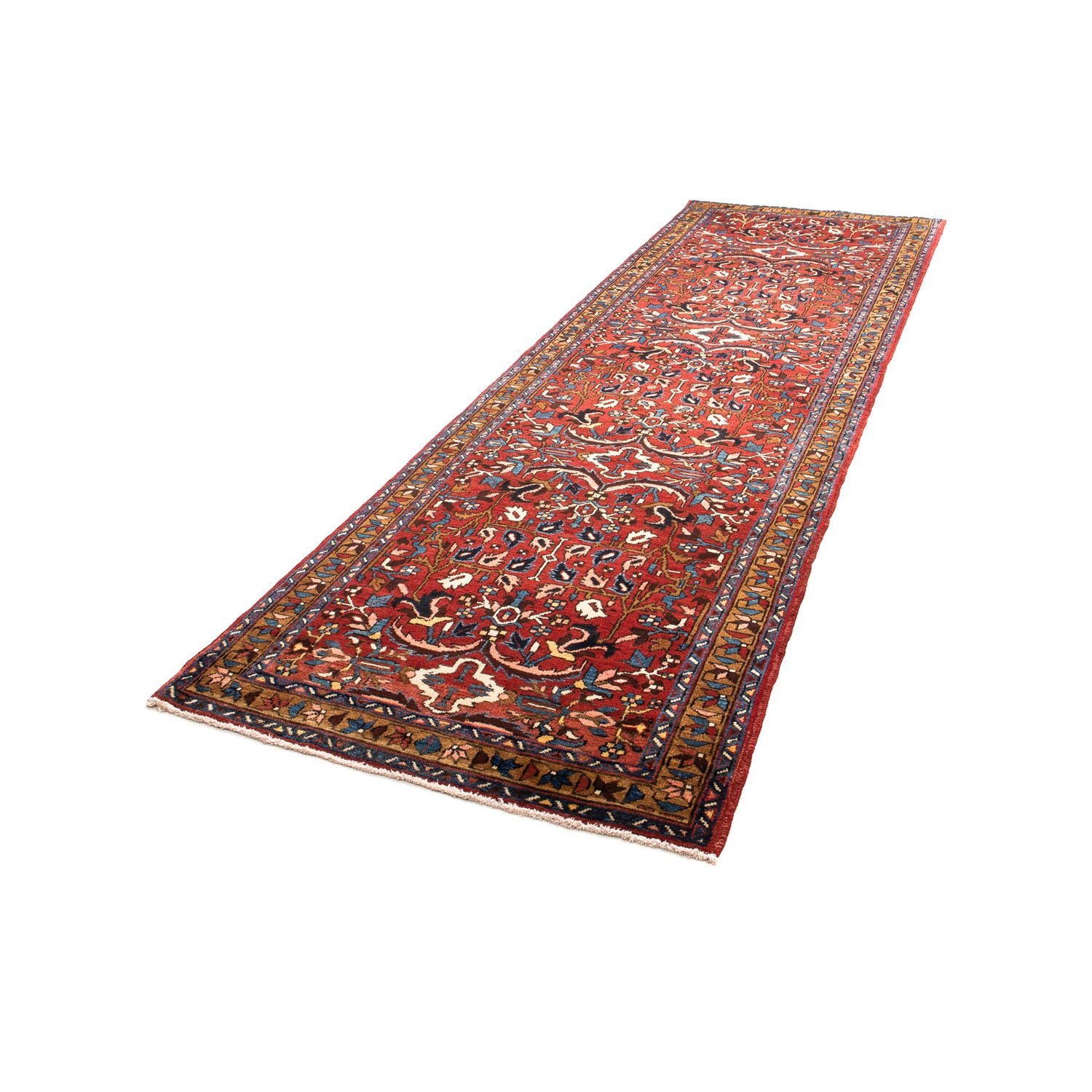 Alfombra de pasillo Alfombra persa - Nómada - 334 x 100 cm - rojo oscuro