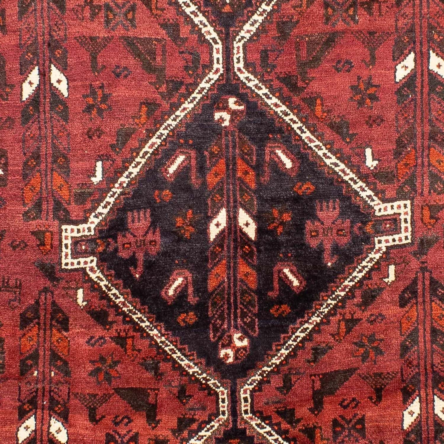 Alfombra persa - Nómada - 307 x 210 cm - rojo oscuro