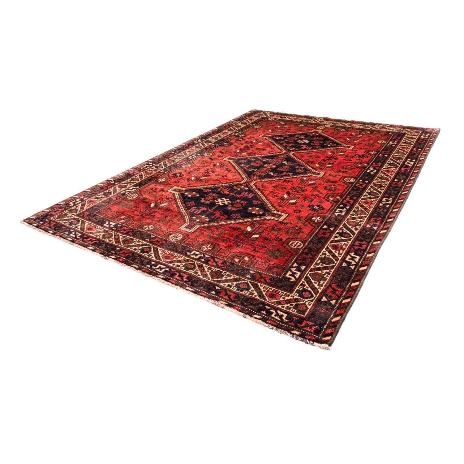 Alfombra persa - Nómada - 312 x 221 cm - rojo oscuro