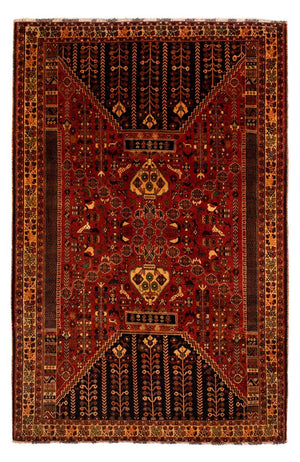 Alfombra persa - Nómada - 304 x 204 cm - rojo oscuro