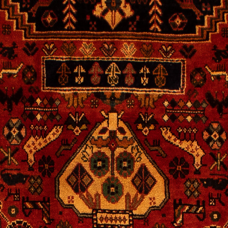 Alfombra persa - Nómada - 304 x 204 cm - rojo oscuro