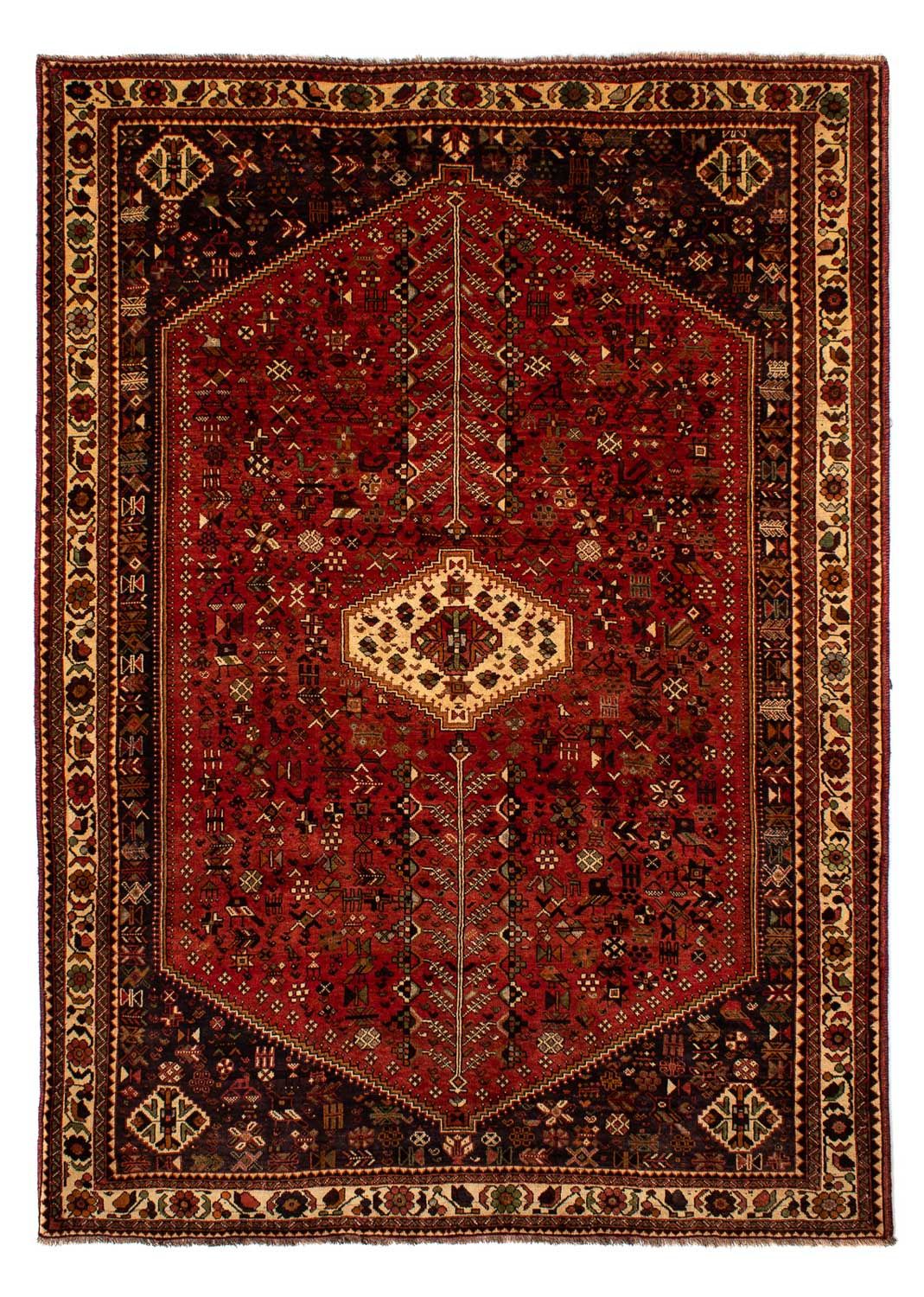 Alfombra persa - Nómada - 313 x 213 cm - rojo oscuro