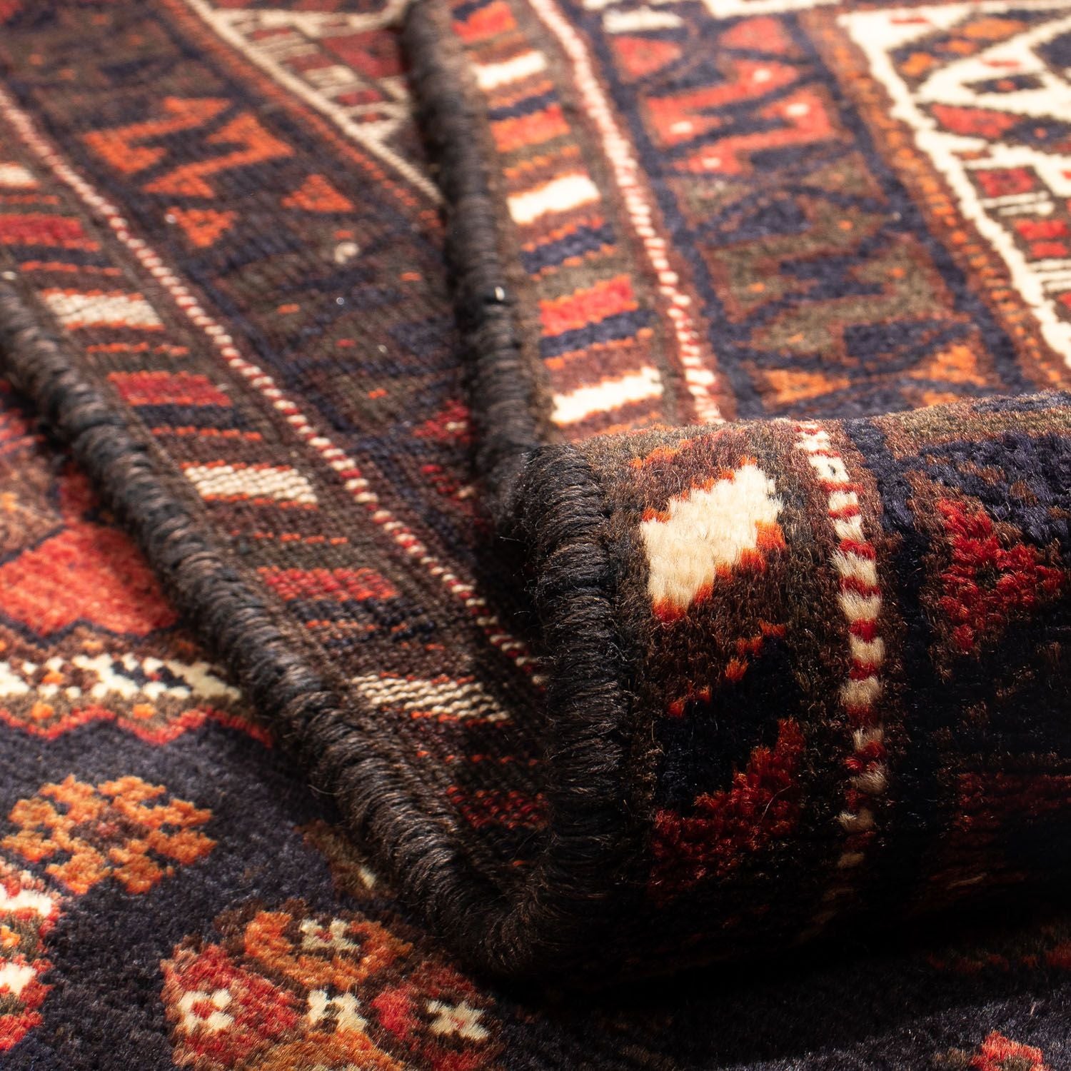 Alfombra persa - Nómada - 295 x 213 cm - rojo oscuro