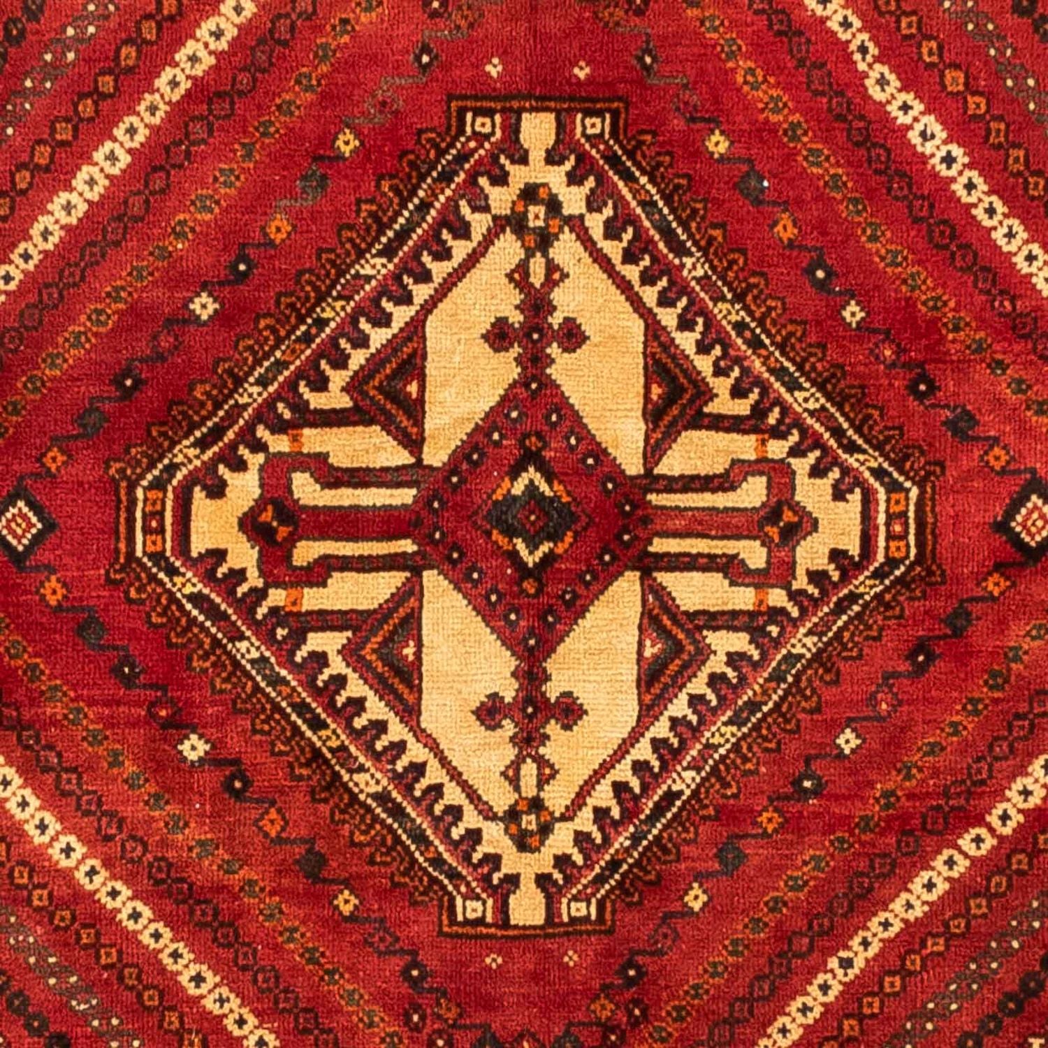 Alfombra persa - Nómada - 251 x 154 cm - rojo oscuro