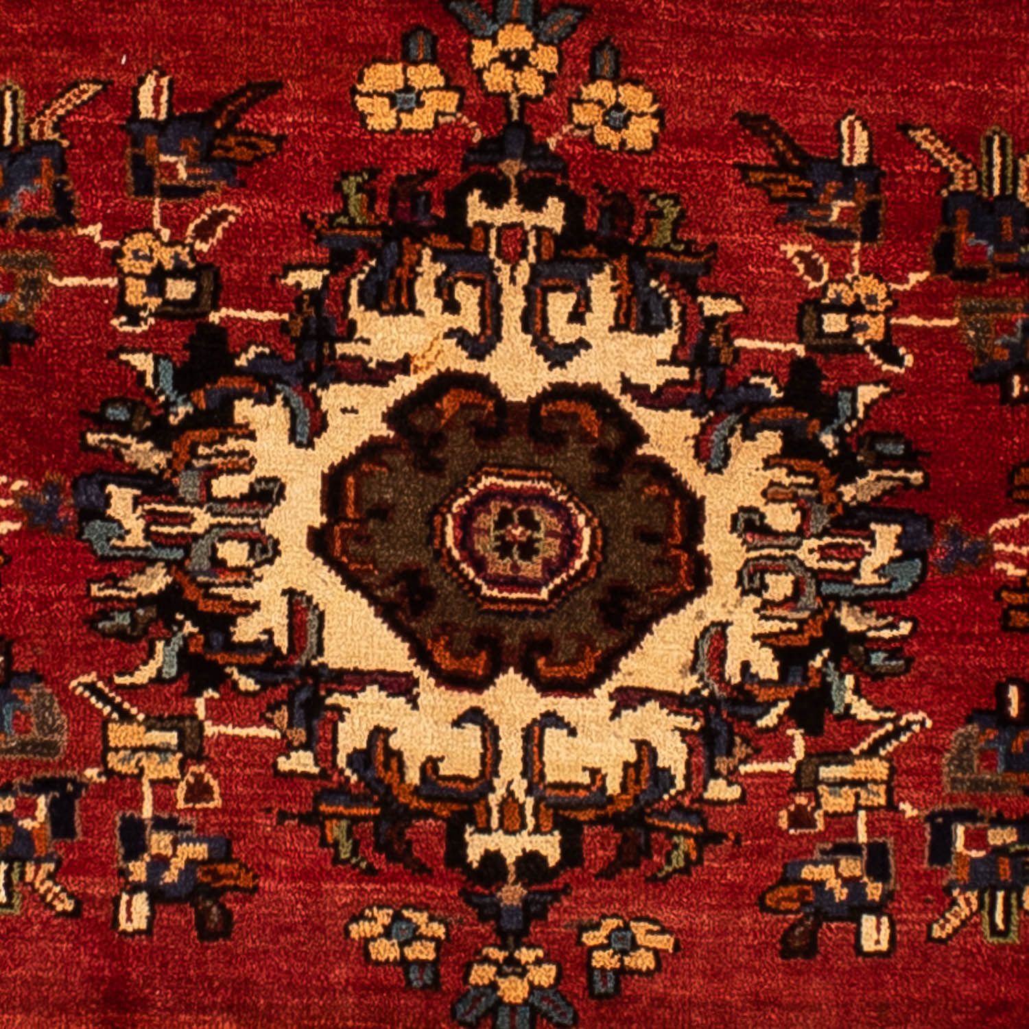 Alfombra persa - Nómada - 305 x 225 cm - rojo oscuro