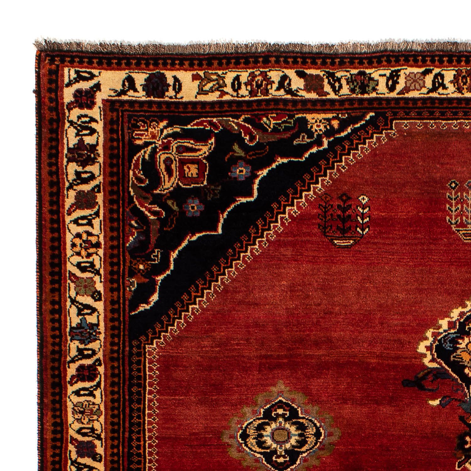 Alfombra persa - Nómada - 305 x 225 cm - rojo oscuro
